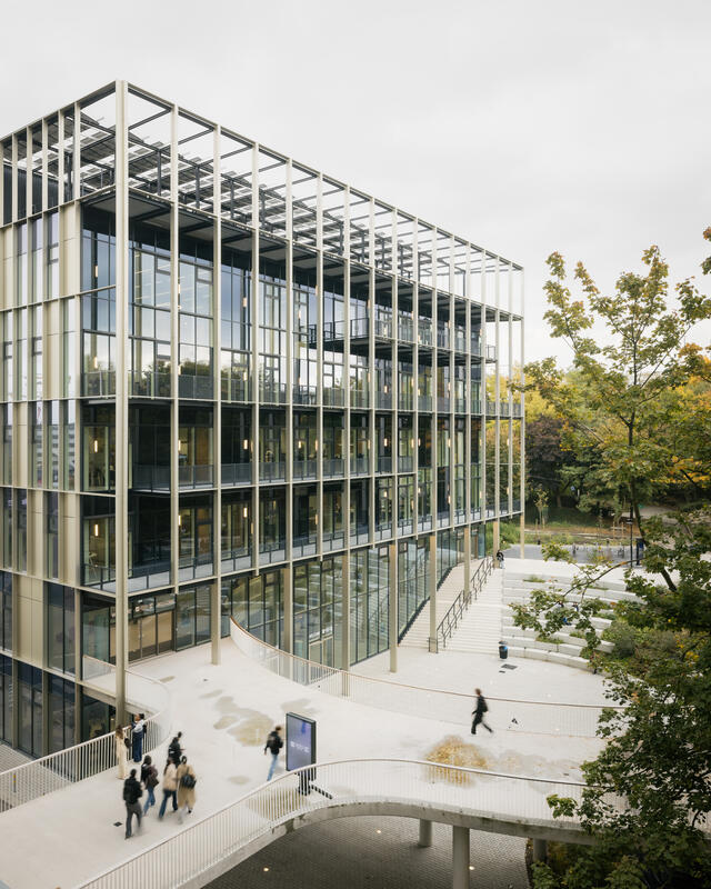 passerelle et rotonde de connexion ULB VUB